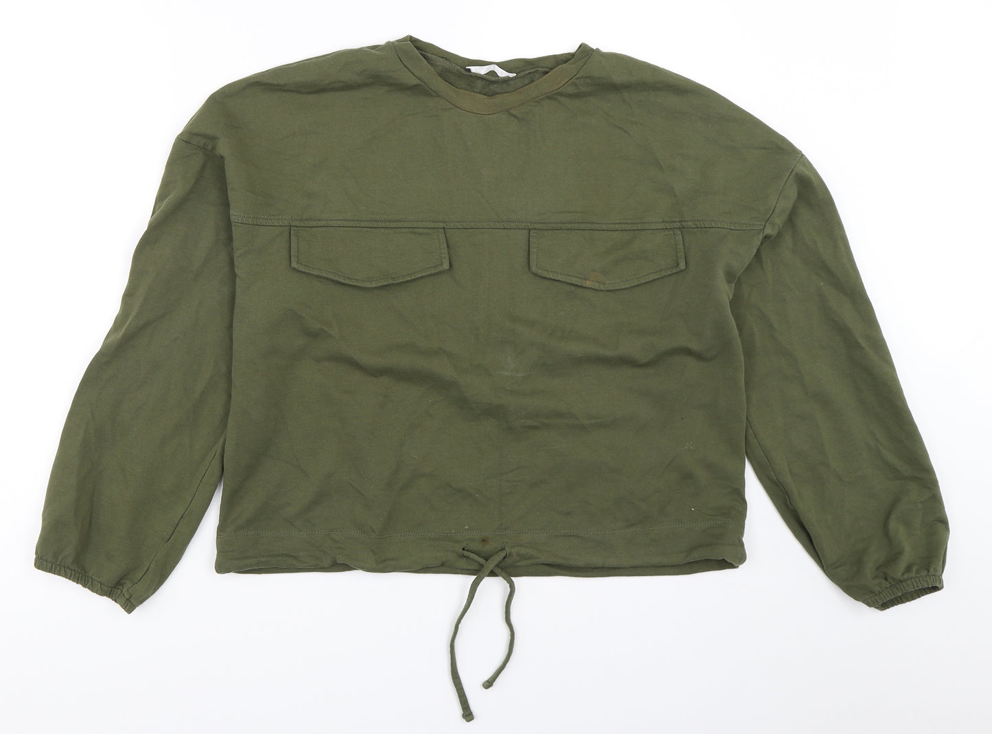 Pep&Co Womens Green   Pullover Sweatshirt Size 14