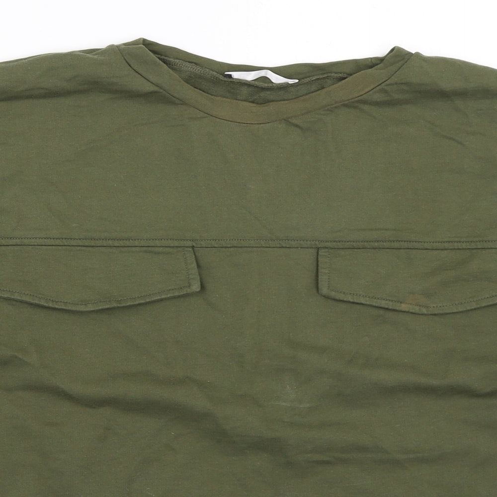 Pep&Co Womens Green   Pullover Sweatshirt Size 14