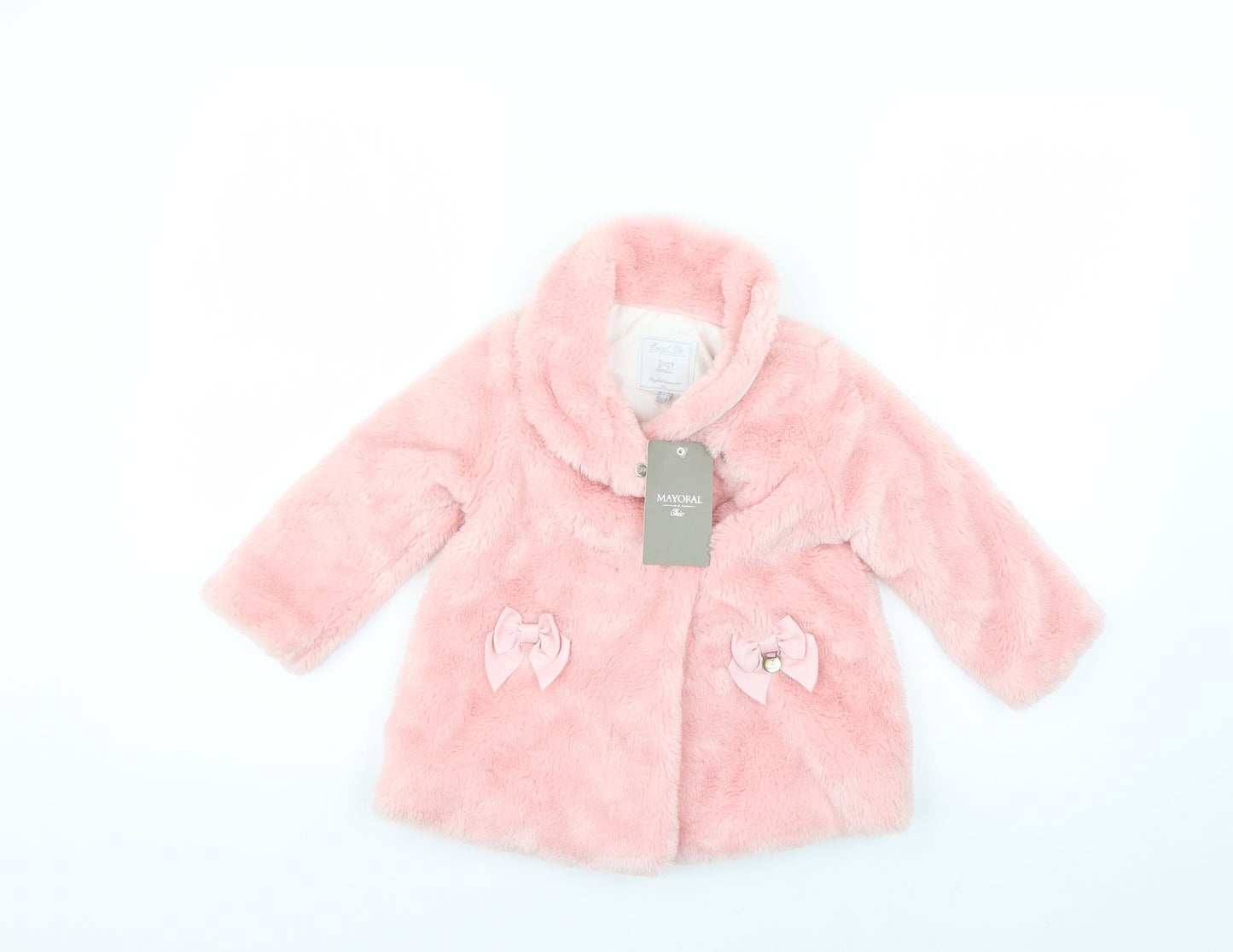 Mayoral Baby Pink   Overcoat Coat Size 24 Months