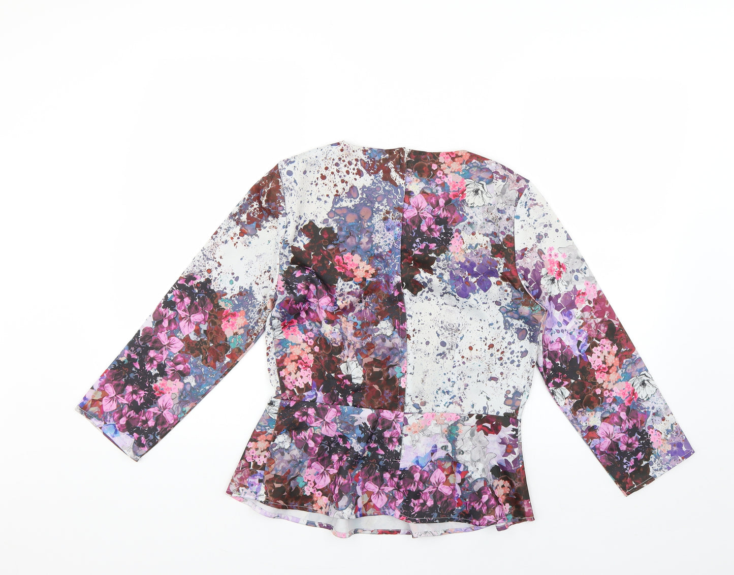 H&M Womens Multicoloured Geometric  Basic Blouse Size 6