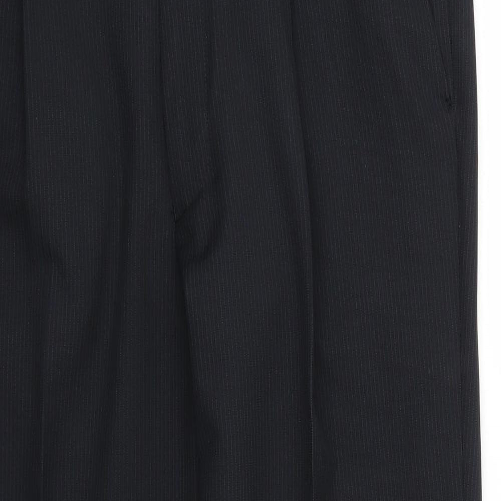 Marks and Spencer Mens Black   Trousers  Size 34 L25 in