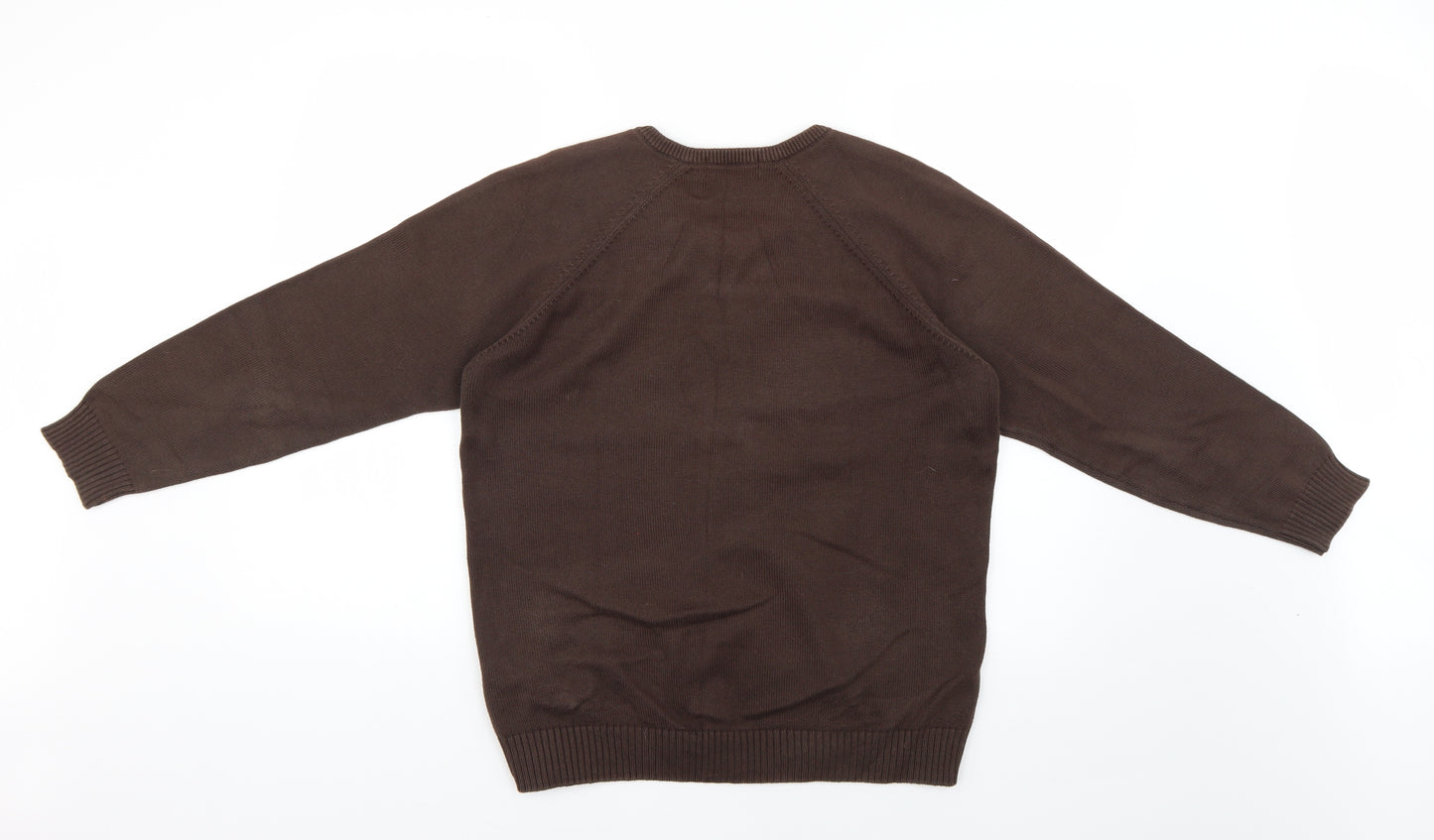 Marks and Spencer Boys Brown   Pullover Jumper Size 13-14 Years