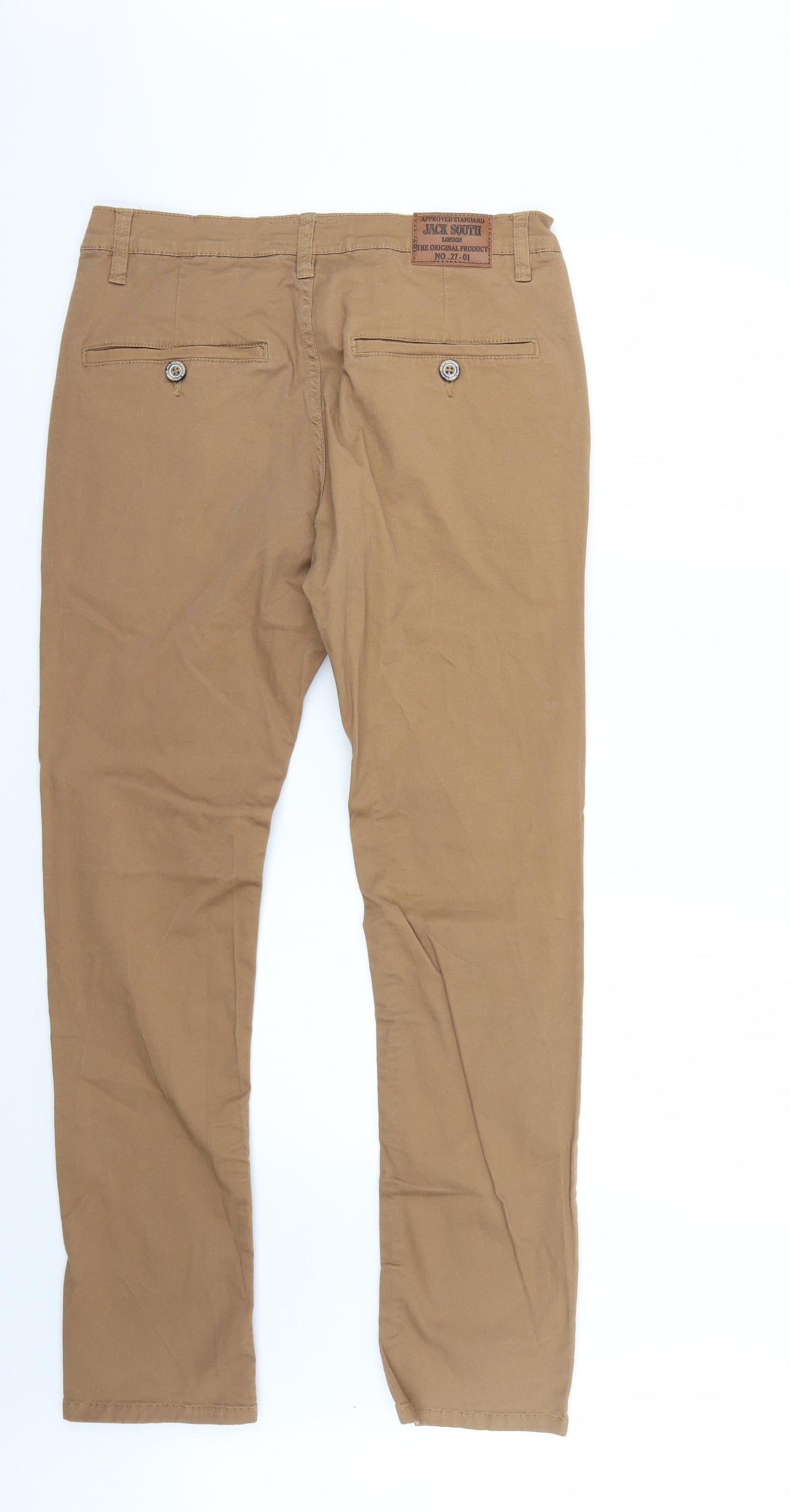 jack south Mens Brown   Straight Jeans Size 34 L30 in
