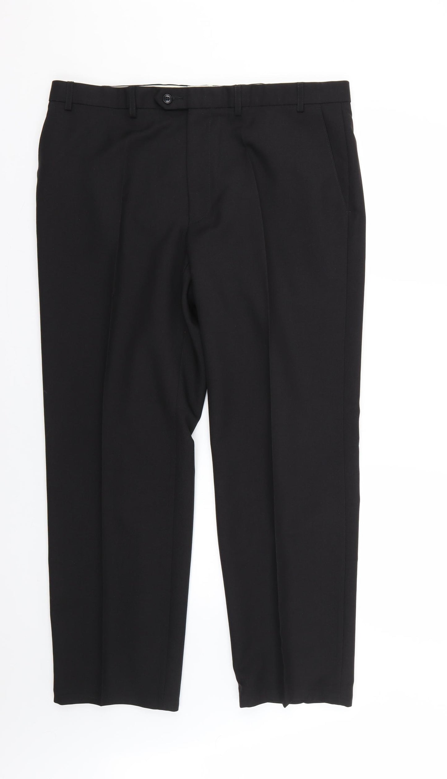 Marks and Spencer Mens Black   Trousers  Size 38 L28 in