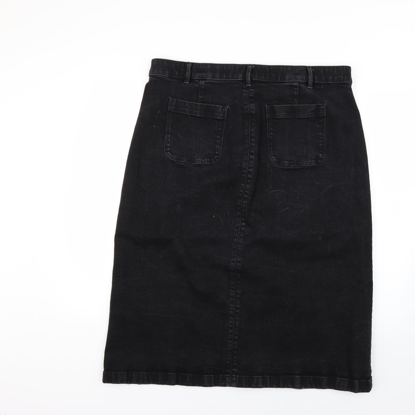Marks and Spencer Womens Black   Straight & Pencil Skirt Size 20
