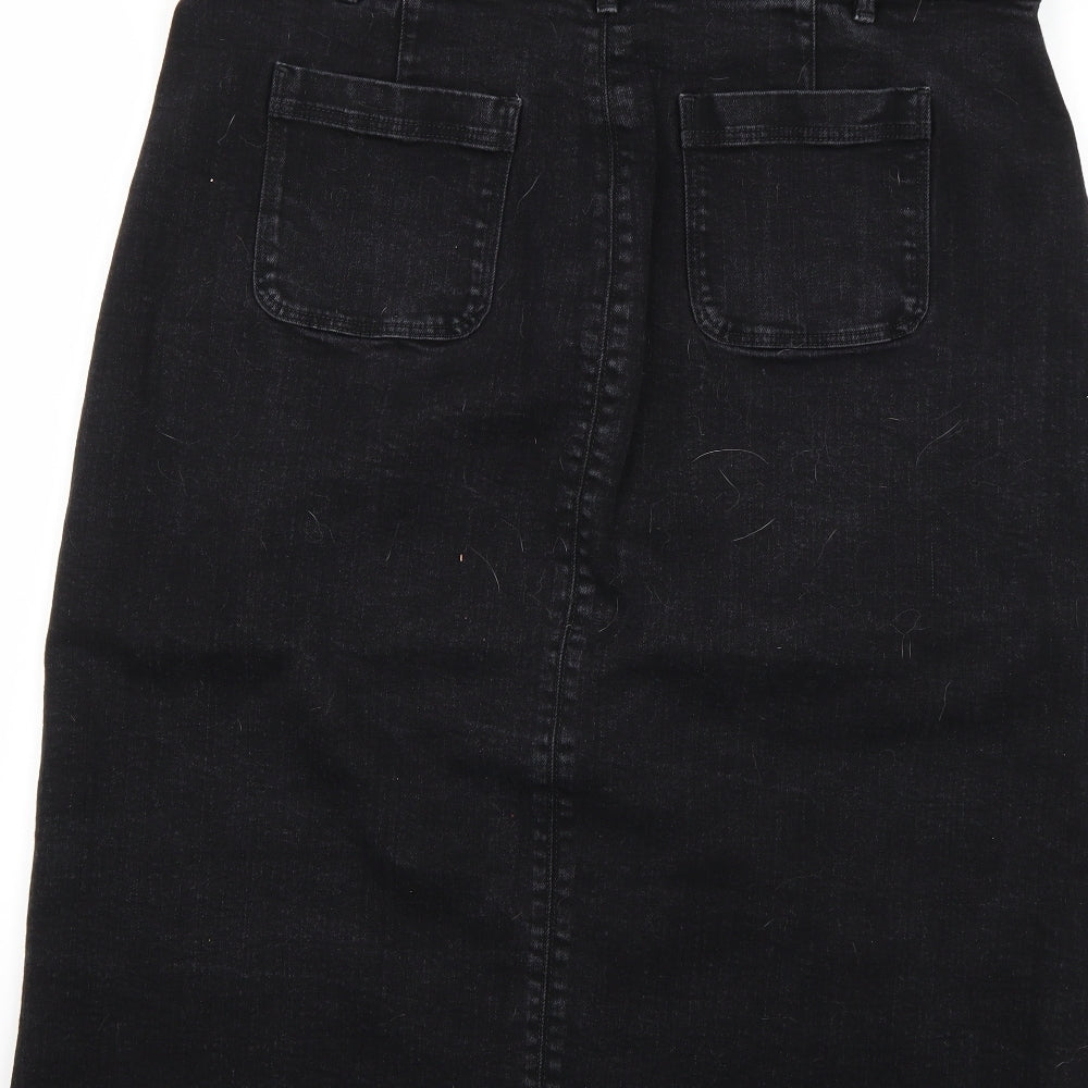 Marks and Spencer Womens Black   Straight & Pencil Skirt Size 20