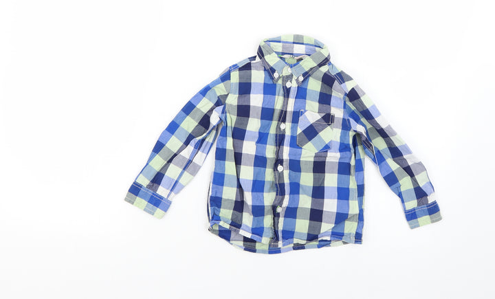 H&M Baby Multicoloured Check Basic Button-Up Size 12-18 Months