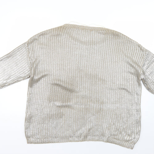 Internacionale Womens Gold   Pullover Jumper Size 12