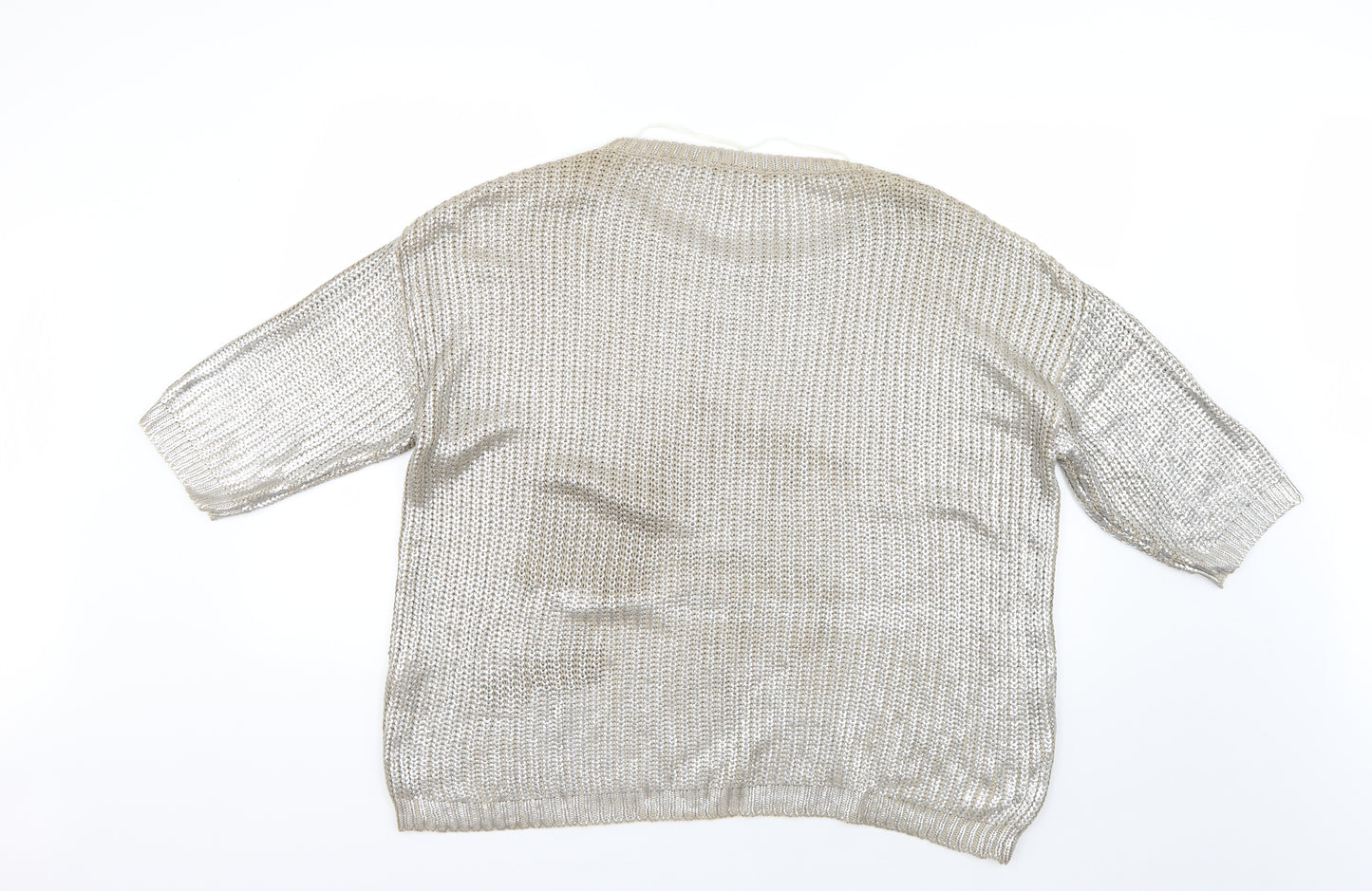 Internacionale Womens Gold   Pullover Jumper Size 12