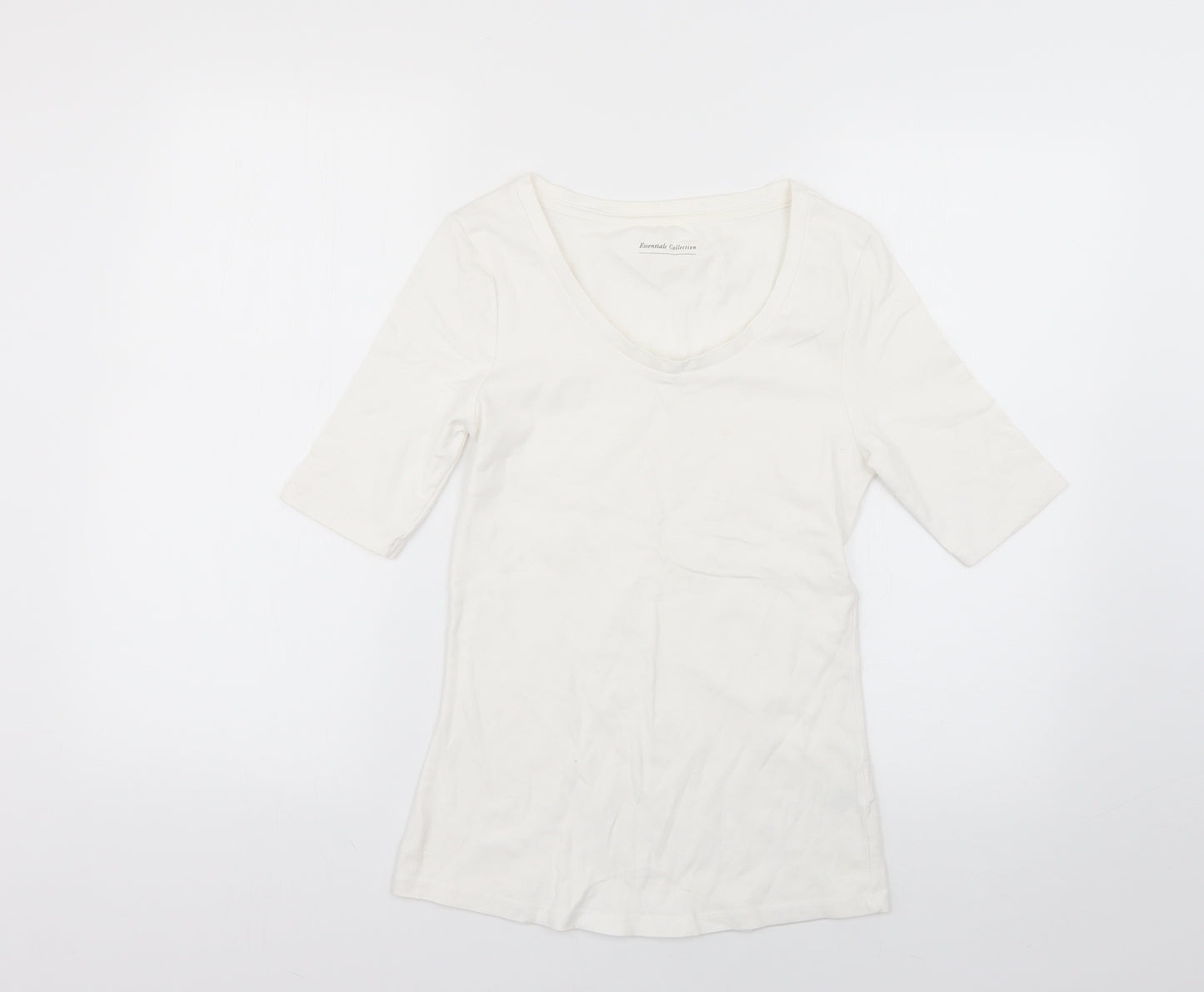Marks and Spencer Womens White   Basic T-Shirt Size 10