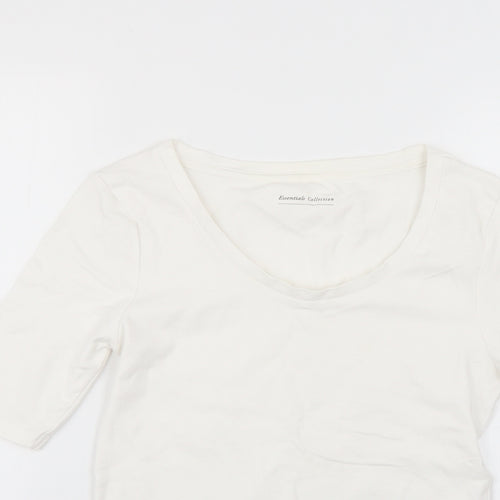 Marks and Spencer Womens White   Basic T-Shirt Size 10