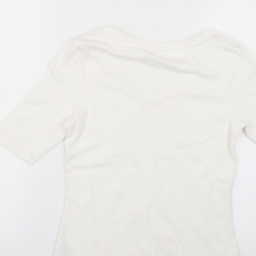 Marks and Spencer Womens White   Basic T-Shirt Size 10
