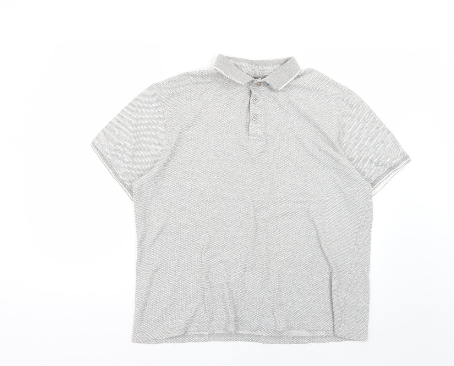 Peacocks Mens Grey    Polo Size XL
