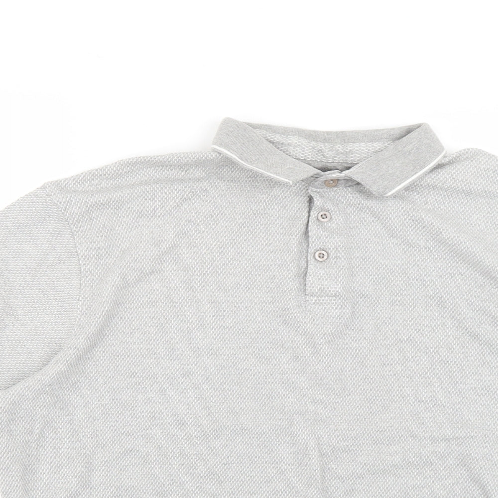 Peacocks Mens Grey    Polo Size XL