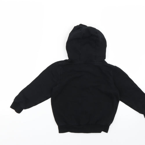 George Boys Black   Full Zip Hoodie Size 4-5 Years