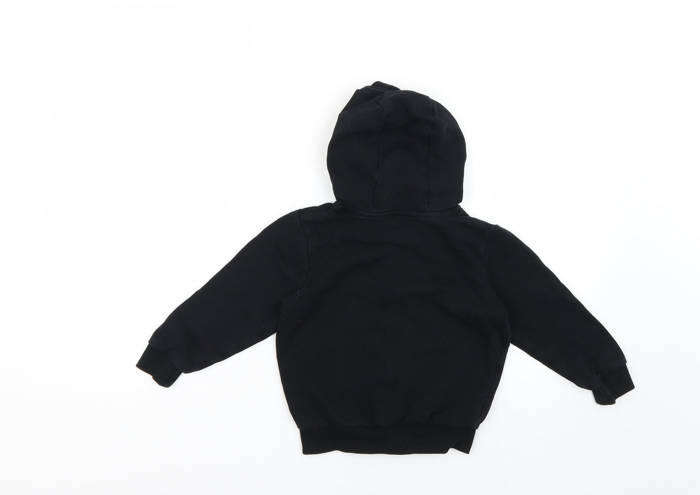 George Boys Black   Full Zip Hoodie Size 4-5 Years
