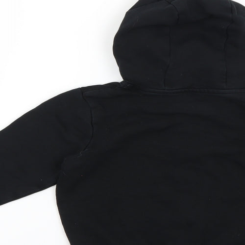 George Boys Black   Full Zip Hoodie Size 4-5 Years