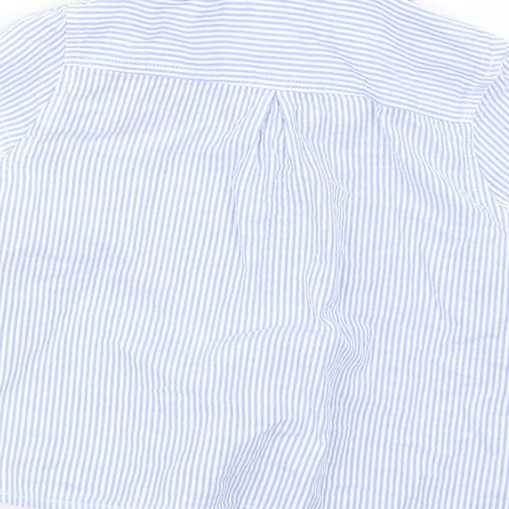 Logg Girls Blue Striped  Basic Button-Up Size 5-6 Years