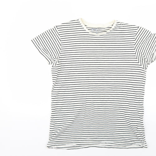 Cedar Wood State Mens Multicoloured Striped   T-Shirt Size M