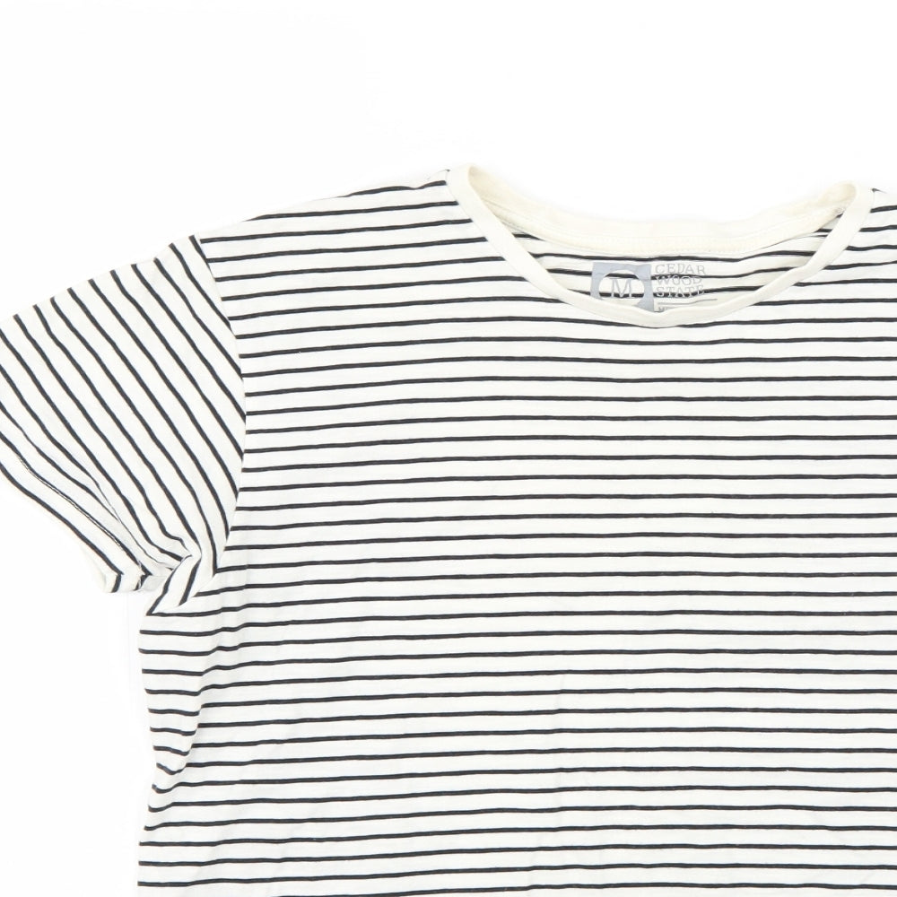 Cedar Wood State Mens Multicoloured Striped   T-Shirt Size M