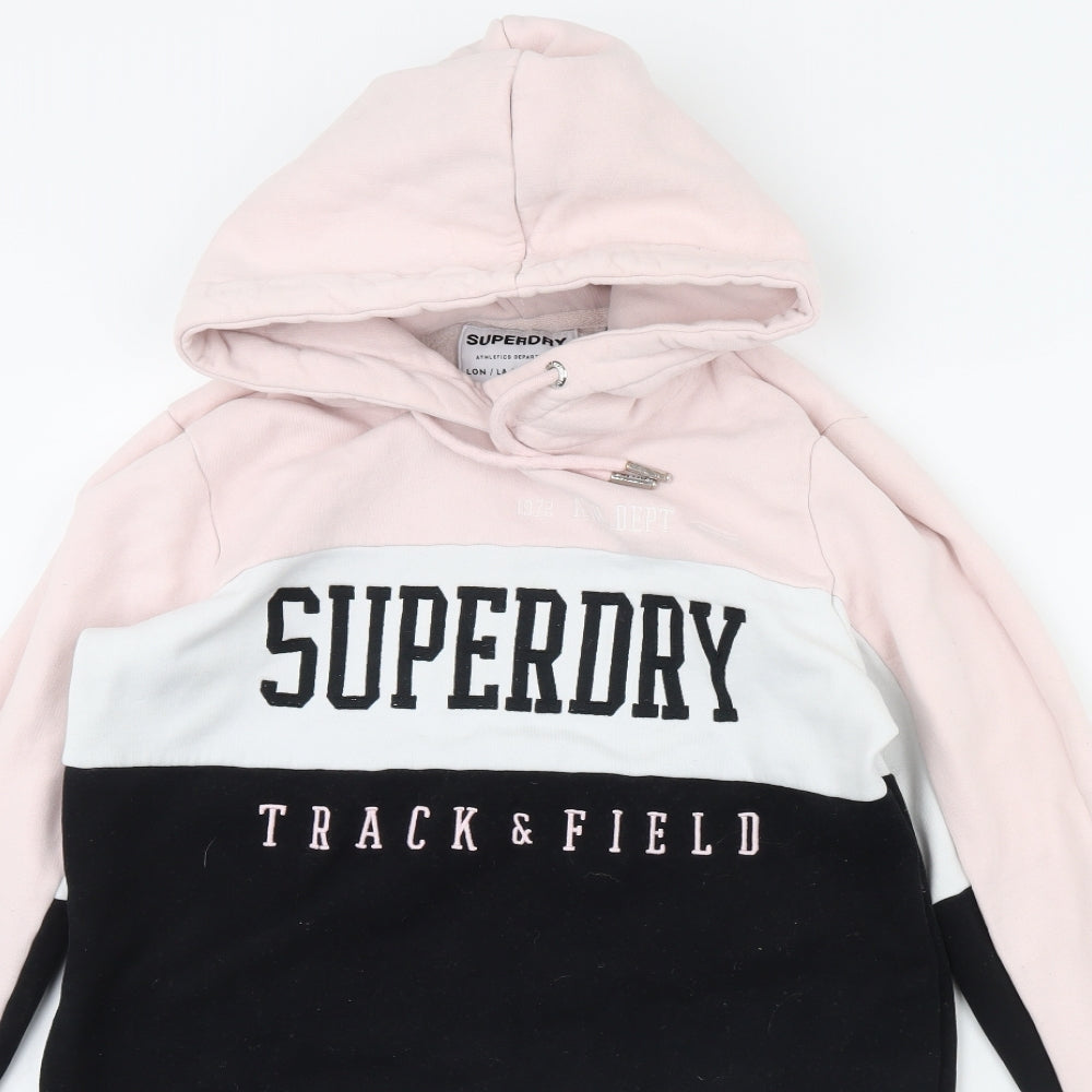 Superdry Womens Black   Pullover Hoodie Size 12