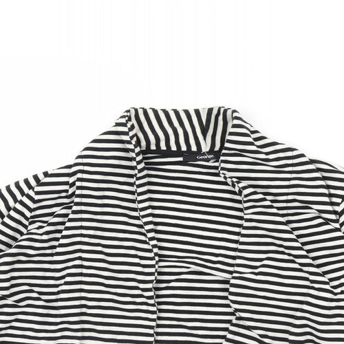 George Womens Black Striped  Jacket  Size 16