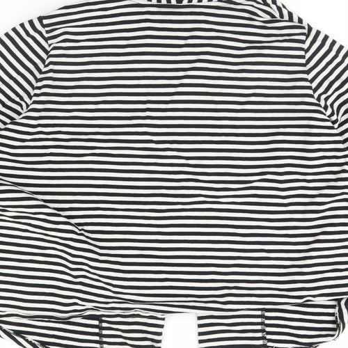 George Womens Black Striped  Jacket  Size 16