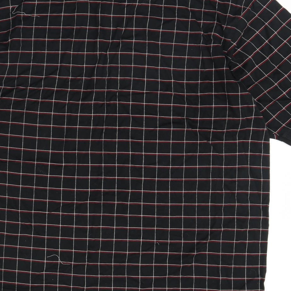 Maine Mens Black Check   Polo Size 3XL