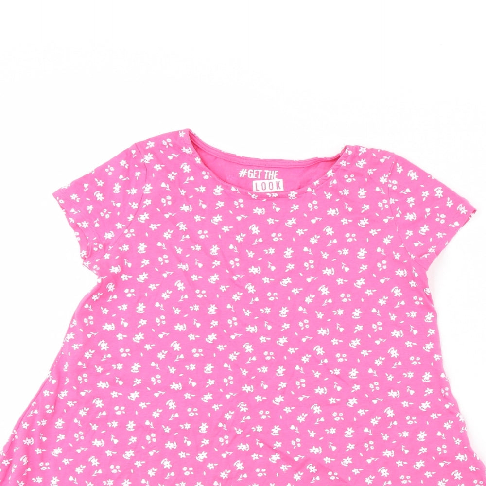 F&F Girls Pink Floral  Mini  Size 9 Years