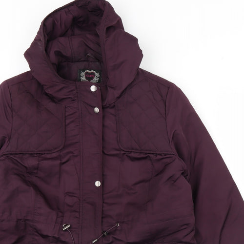 Yours Womens Purple   Rain Coat Coat Size 18