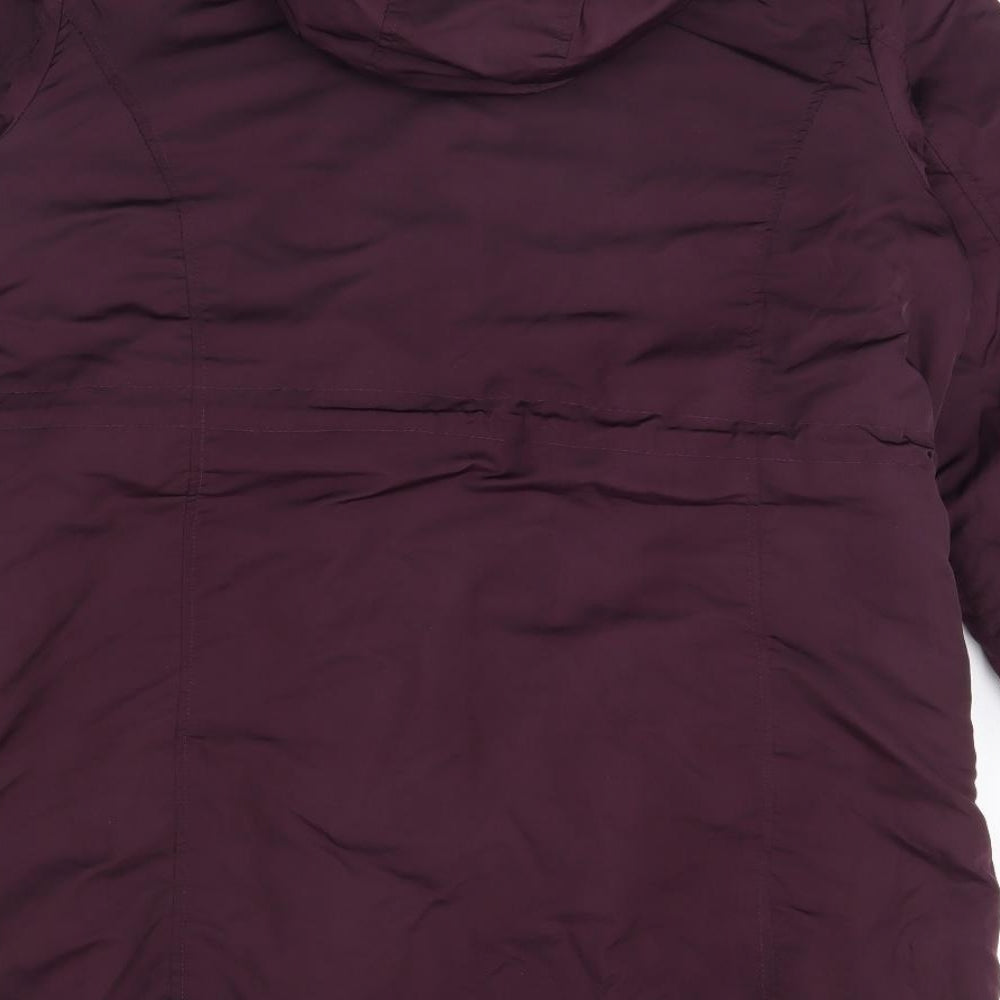 Yours Womens Purple   Rain Coat Coat Size 18