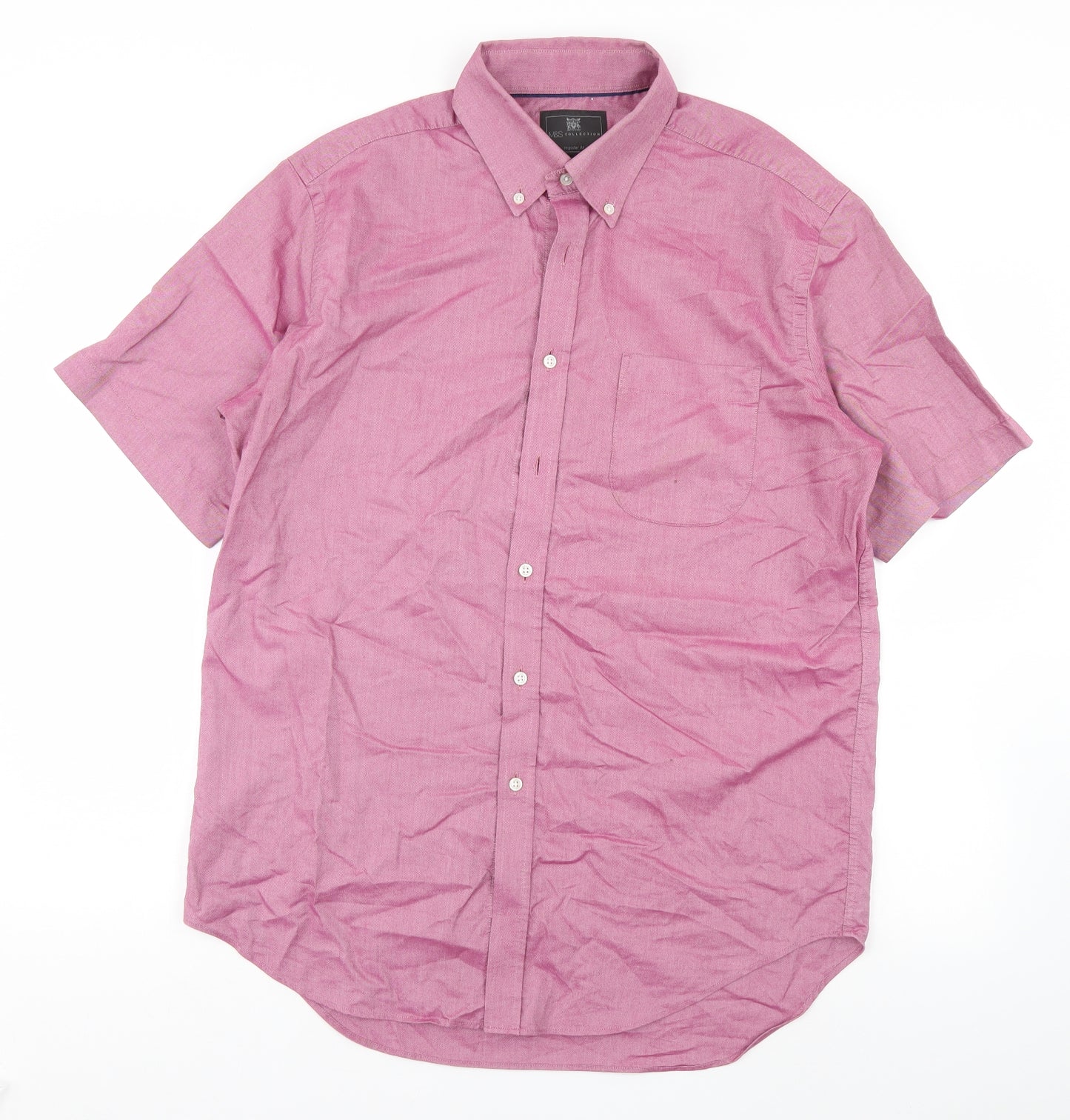 M&S Mens Purple    Dress Shirt Size 16