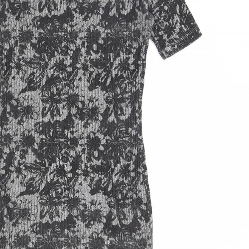 ASOS Womens Grey Floral  Mini  Size 12