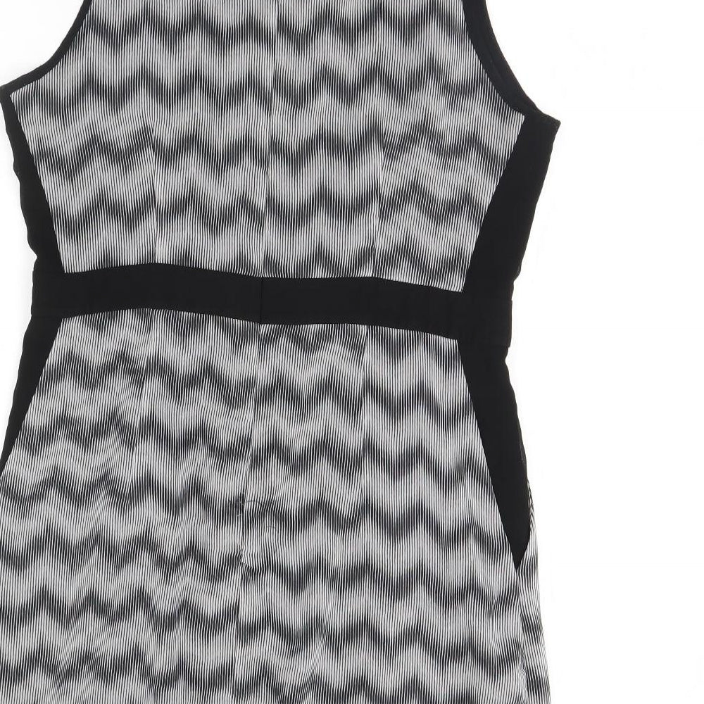 FOREVER 21 Womens Black Striped  Mini  Size L