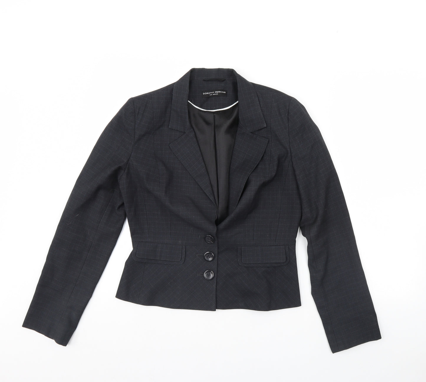 Dorothy Perkins Womens Black   Jacket Blazer Size 12  - Shoulder Pads