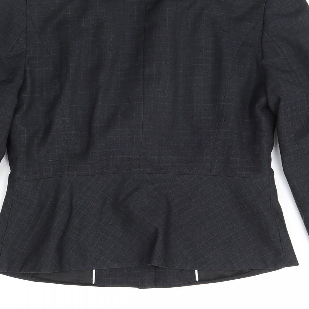 Dorothy Perkins Womens Black   Jacket Blazer Size 12  - Shoulder Pads