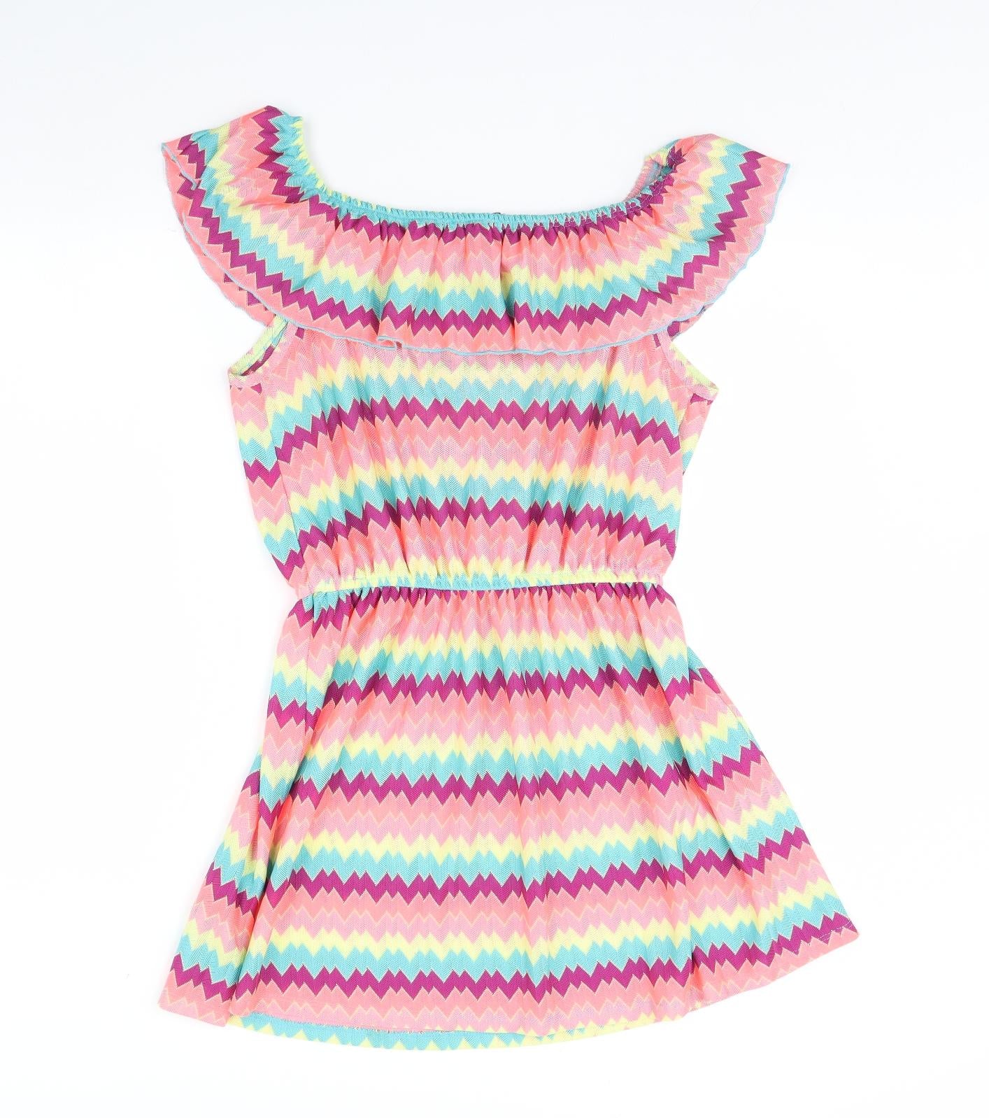 George Womens Multicoloured Striped  Kaftan  Size L