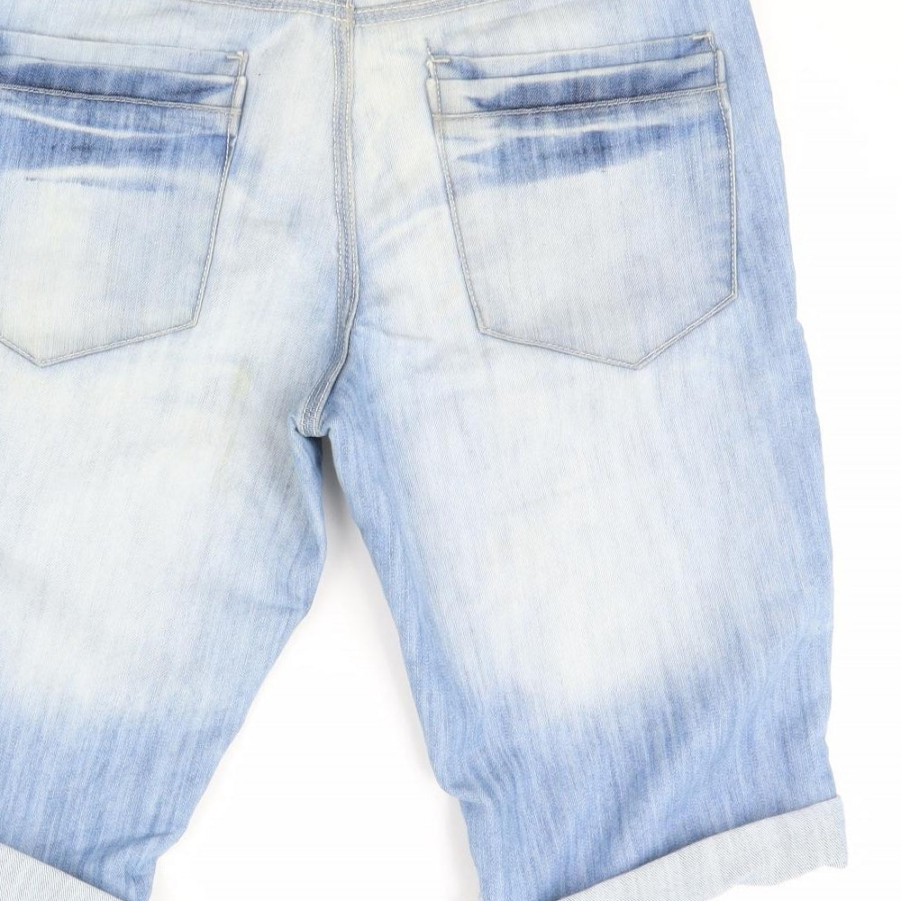 Republic Mens Blue  Denim Chino Shorts Size 32