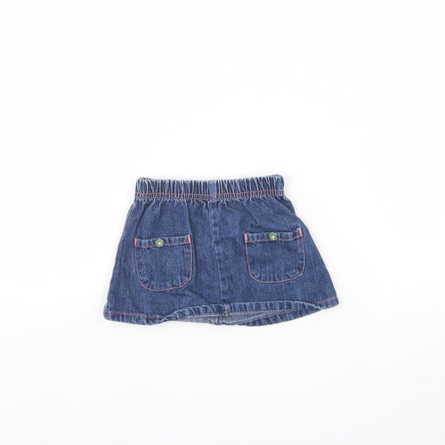 Tiny Ted Girls Blue  Denim Mini Skirt Size 3-6 Months