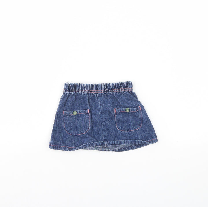 Tiny Ted Girls Blue  Denim Mini Skirt Size 3-6 Months