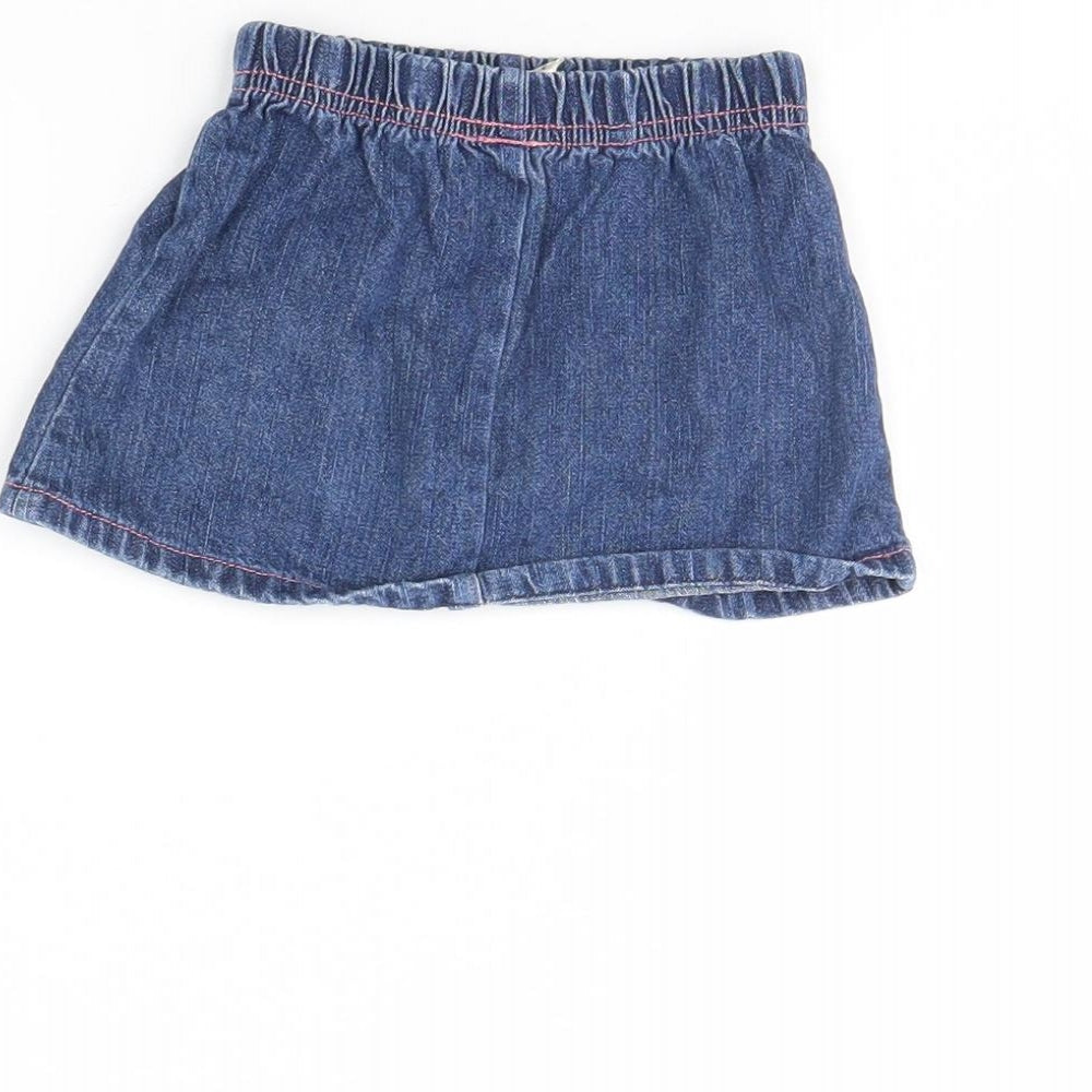 Tiny Ted Girls Blue  Denim Mini Skirt Size 3-6 Months