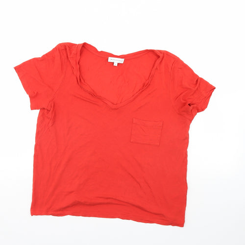 Warehouse Womens Orange   Basic T-Shirt Size 12
