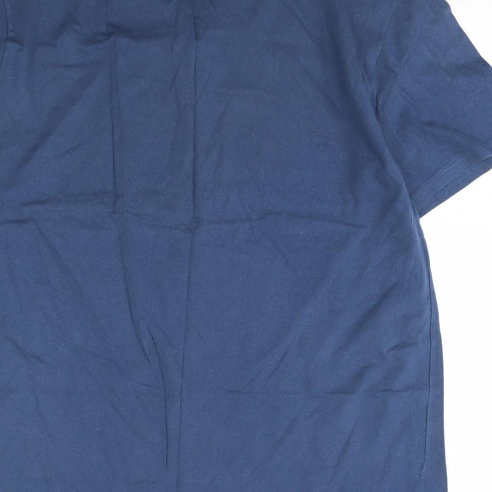 Primark Mens Blue Solid   Pyjama Top Size L