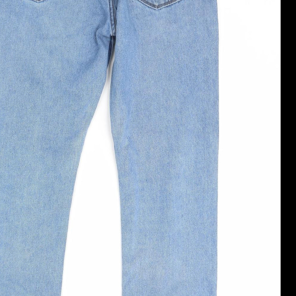 M&S Mens Blue  Denim Straight Jeans Size 36 L31 in