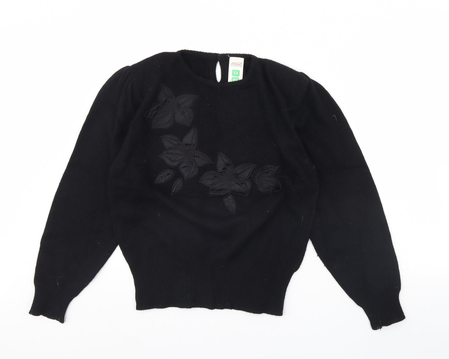 St michael Womens Black   Pullover Jumper Size 12