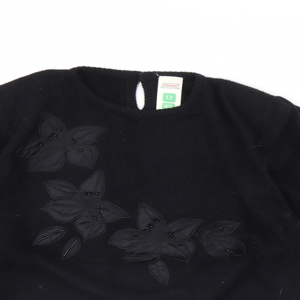 St michael Womens Black   Pullover Jumper Size 12