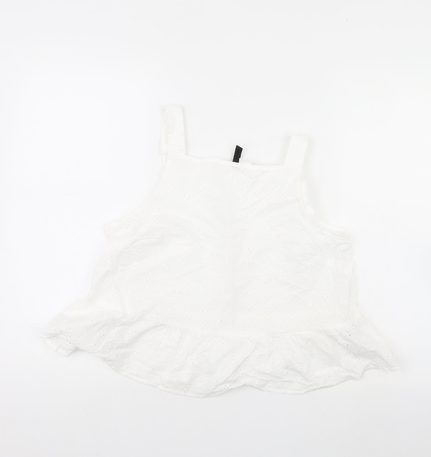 H&M Womens White   Basic Tank Size 10