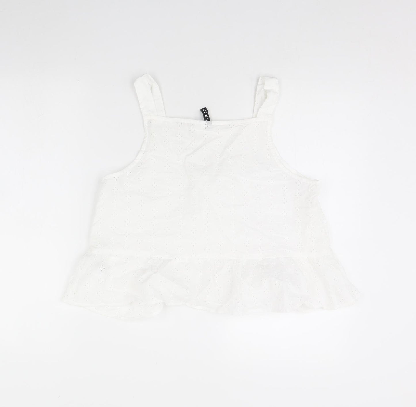 H&M Womens White   Basic Tank Size 10
