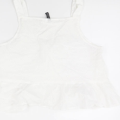 H&M Womens White   Basic Tank Size 10