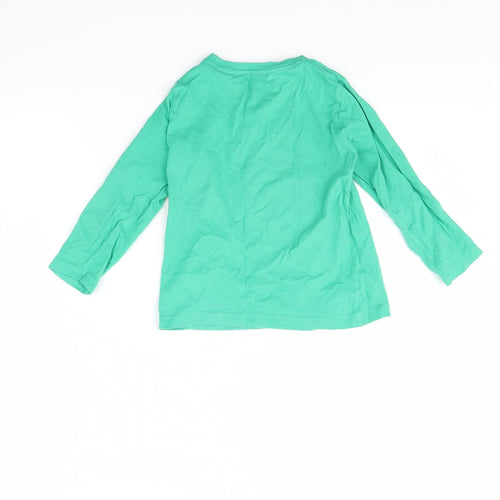 Primark Boys Green   Basic T-Shirt Size 3 Years  - Monkey